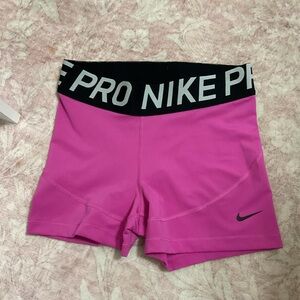 Nike Women's Vibrant Pink Athletic Shorts